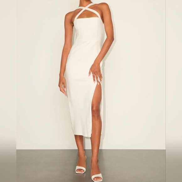 Lulus Dresses & Skirts - Lulus Rumi White Sleeveless Column Midi Dress